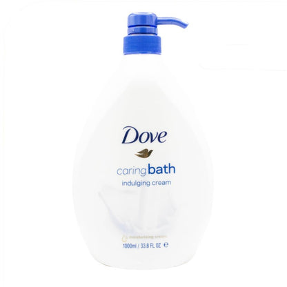 Dove Body Wash Caring Bath Indulging Cream 1000mL (3 Pack)