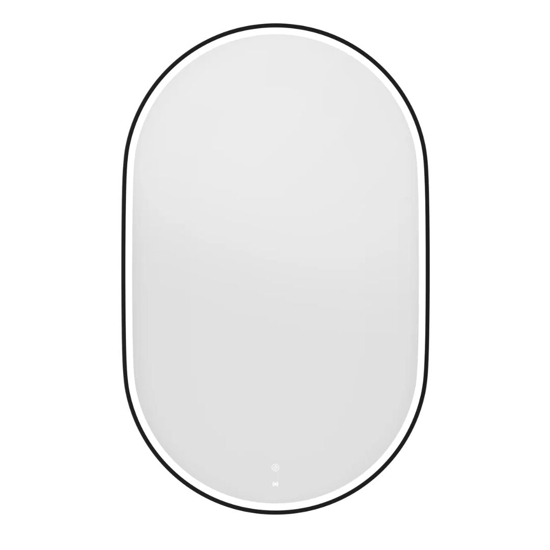 LED Noosa 1200(W)x750(H) Black Metal Frame Mirror- Install Horizontal or Vertical