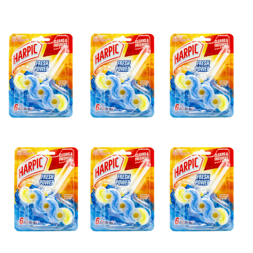 Harpic PK1 Toilet Cleaner Cage 6 Actions Summer Breeze ( 6PK)