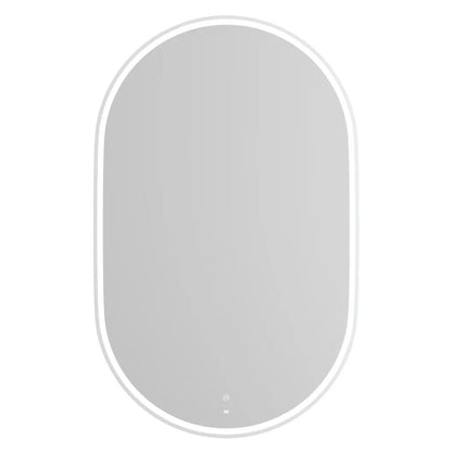 LED Noosa 900(H)x600(W) White Metal Frame Mirror- Install Horizontal or Vertical