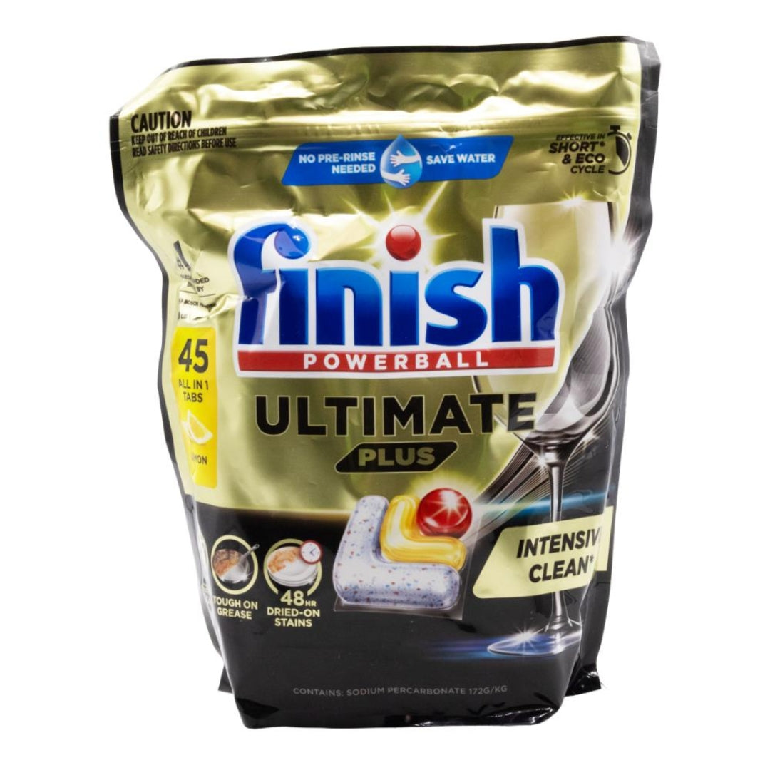Finish Powerball Ultimate Plus Lemon Dishwasher Tablets PK45 (6 Pack)