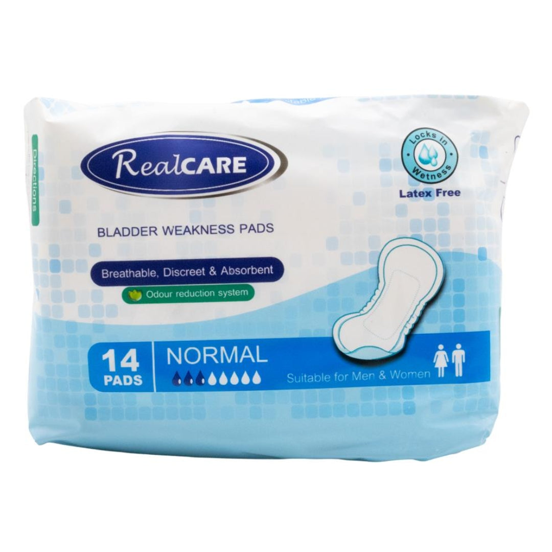 Real Care Bladder Weakness Pads Normal Absorbency Level 3 PK14 (12 Pack)