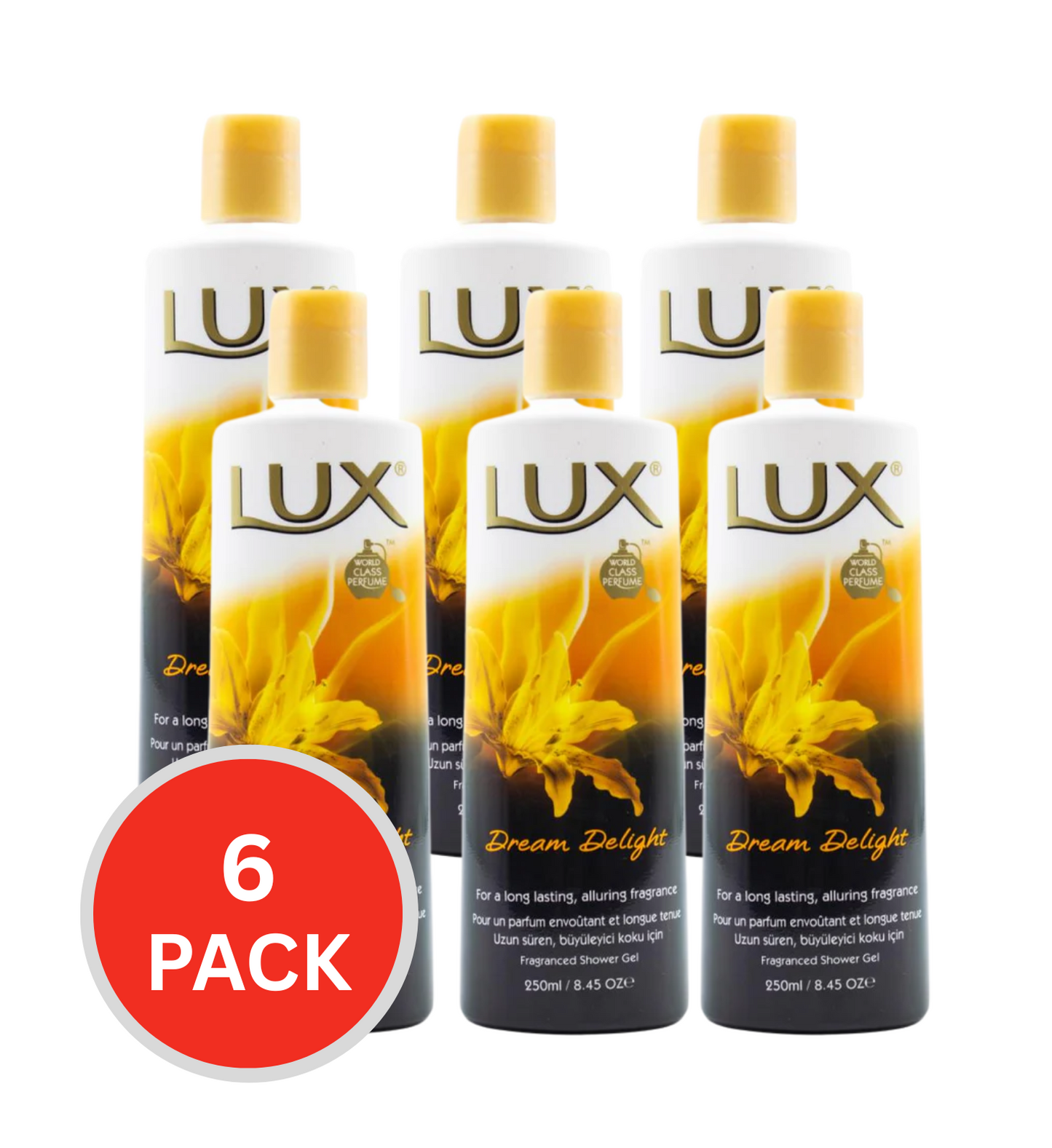 Lux Shower Gel Dream Delight 250ml (6 Pack)