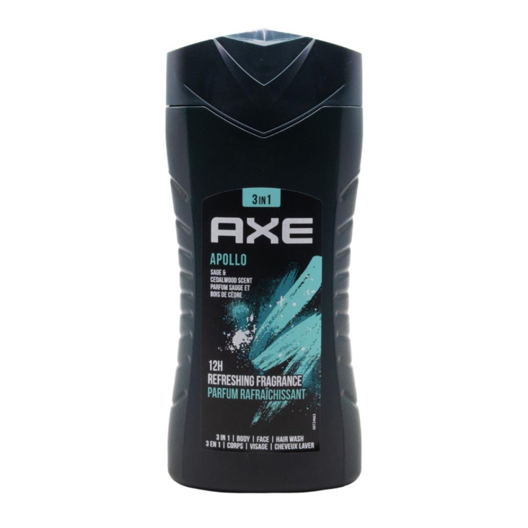 Axe 3 In 1 Wash Apollo Sage & Cedarwood 250ML (6 Pack)