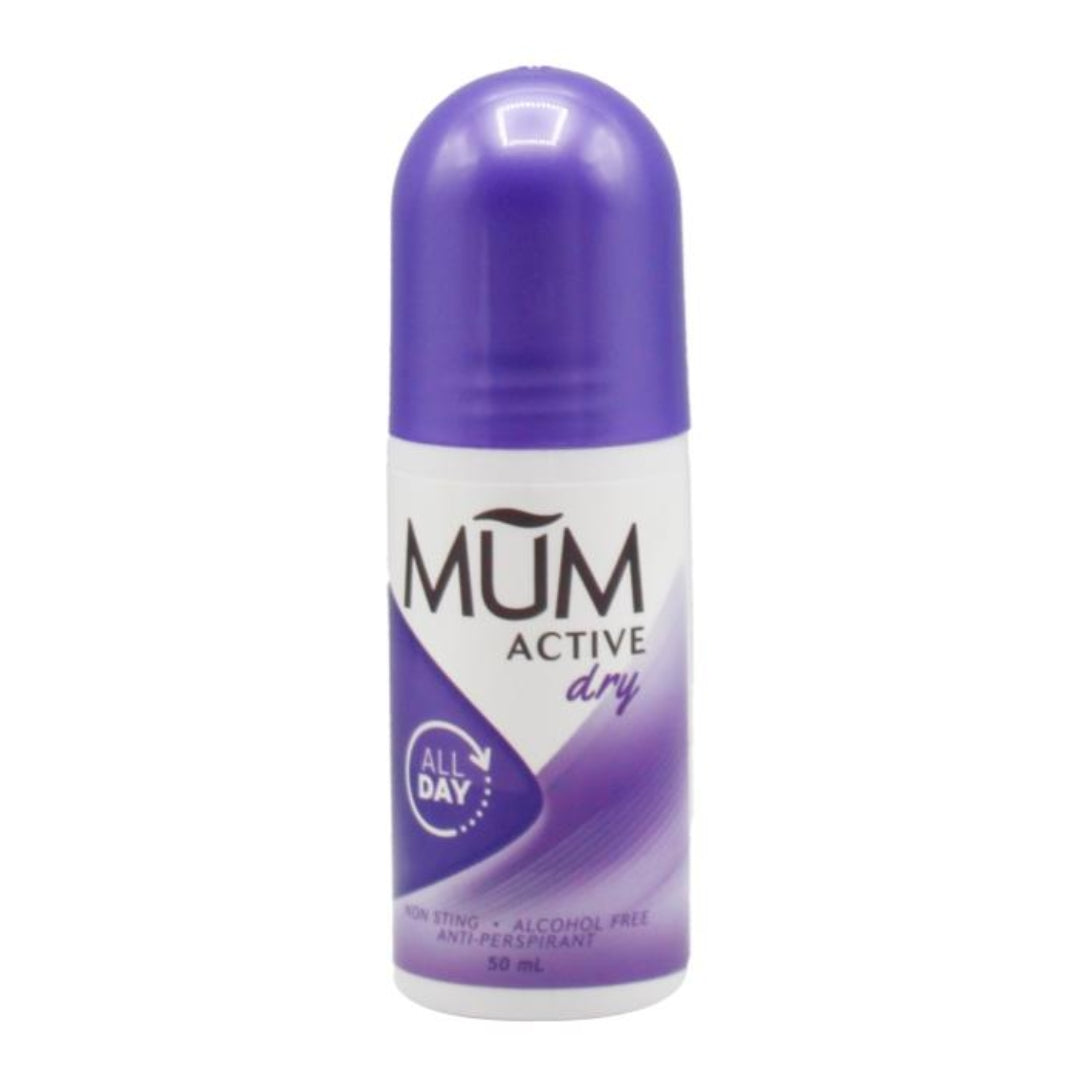 Mum Roll On Antiperspirant Deodorant Active 50ML (6 Pack)
