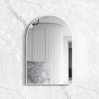 Archie 900(H)x600(W) White Metal Framed Mirror