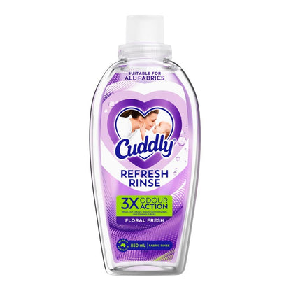 Cuddly Fabric Rinse Floral Fresh 850mL (8 Pack)