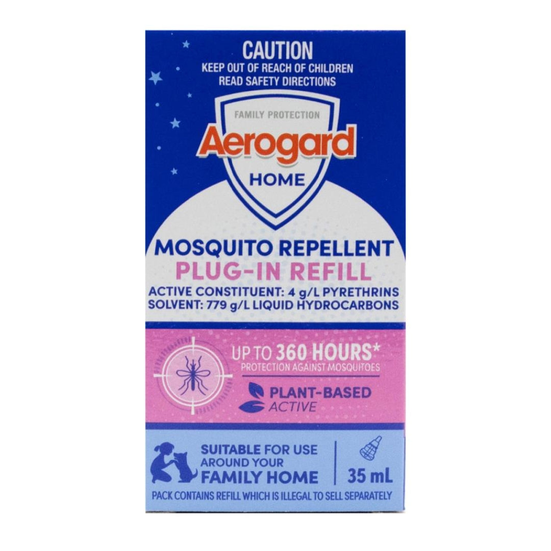 Aerogard Mosquito Repellent Plug In Refill Up To 360 Hours 35ML (2 Pack)