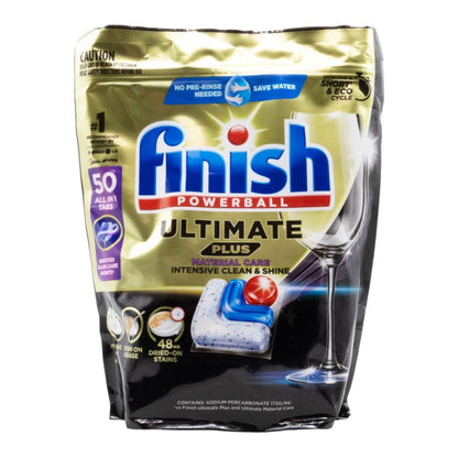 Finish Powerball Ultimate Plus Dishwasher Tablets PK50 (6 Pack)