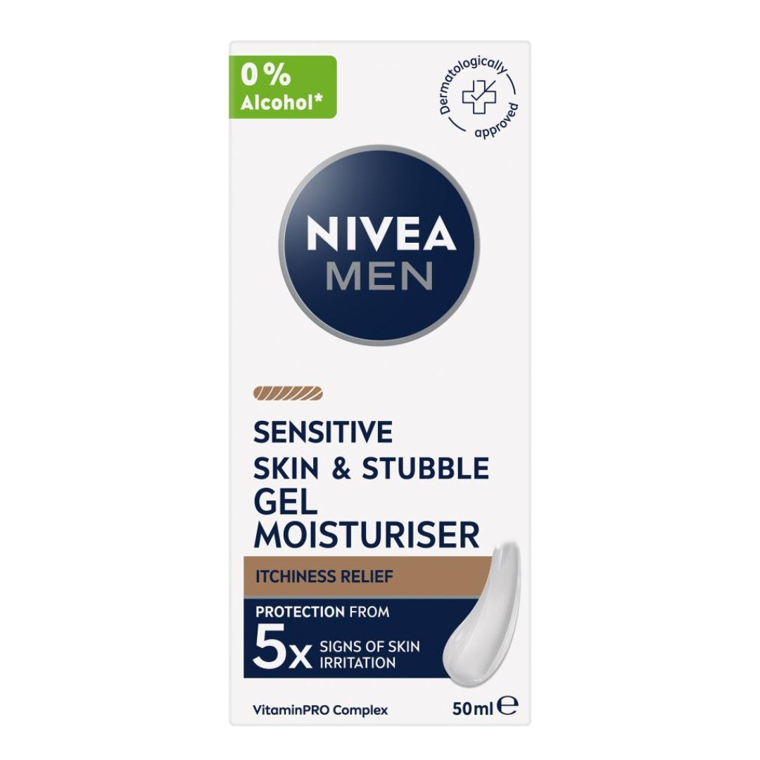 Nivea Men Skin & Stubble Moisturiser Sensitive 50mL (3 Pack)