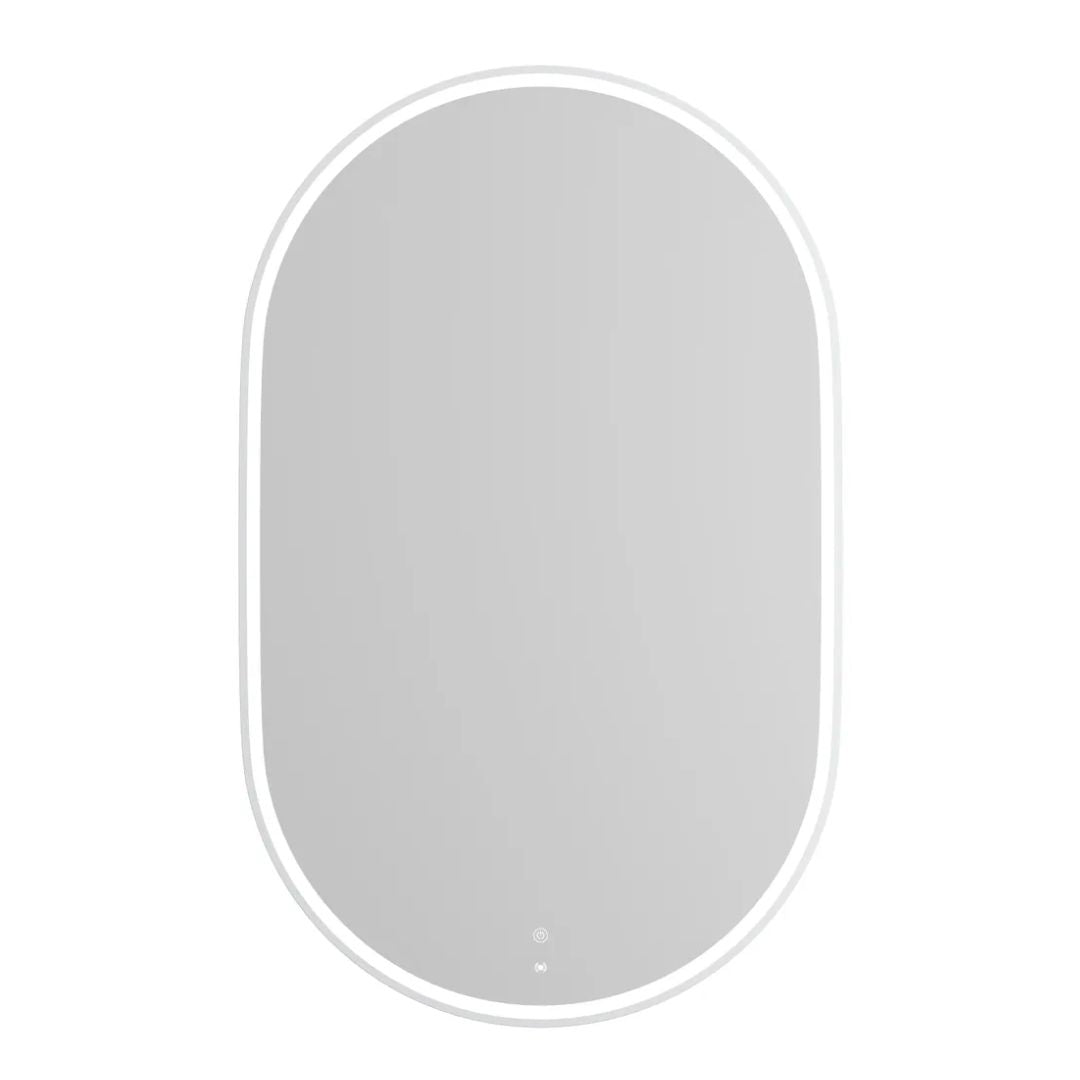 LED Noosa 1200(W)x750(H) White Metal Frame Mirror- Install Horizontal or Vertical