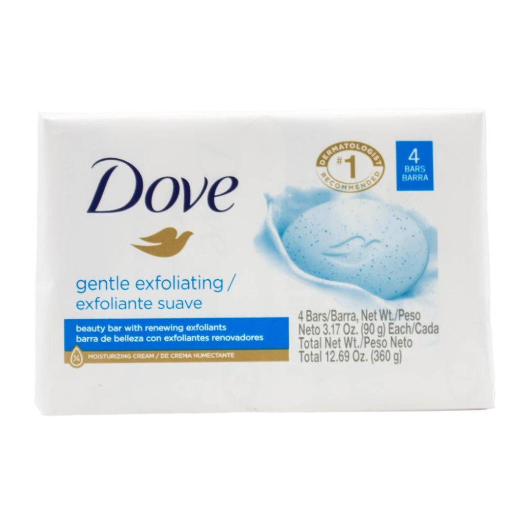 Dove Beauty Soap Bar Gentle Exfoliating 90g Pk4 (12 Pack)