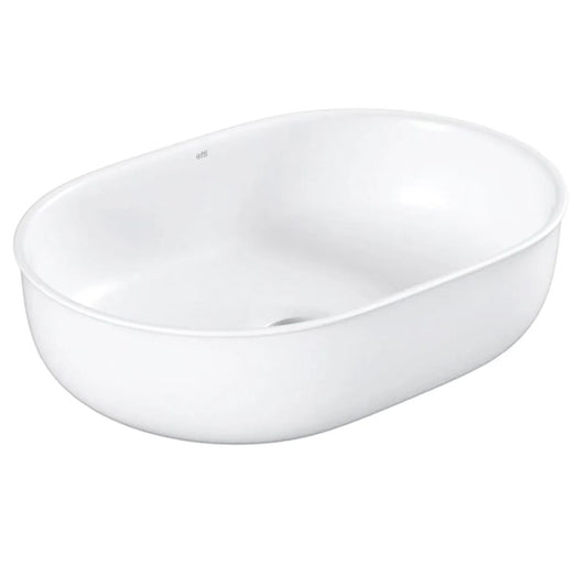 Bronte Oval 500x350x130 Gloss White Basin