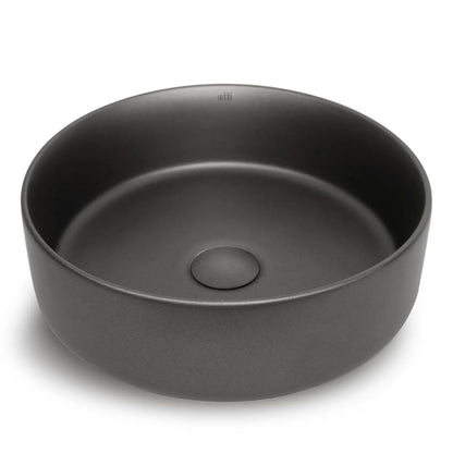 Radius Round 360x360x115 Gun Metal Basin
