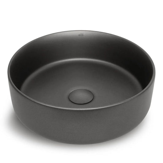Radius Round 360x360x115 Gun Metal Basin