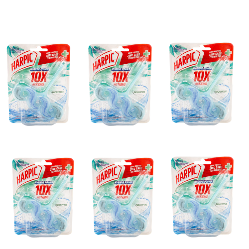 Harpic Toilet Cleaner Cage Hygiene Power Eucalyptus (6PK)