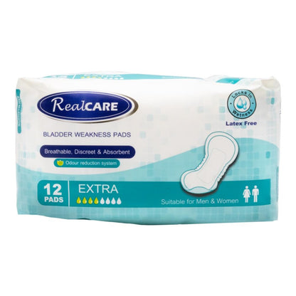 Real Care Bladder Weakness Pads Extra Absorbency Level 4 PK12 (12 Pack)