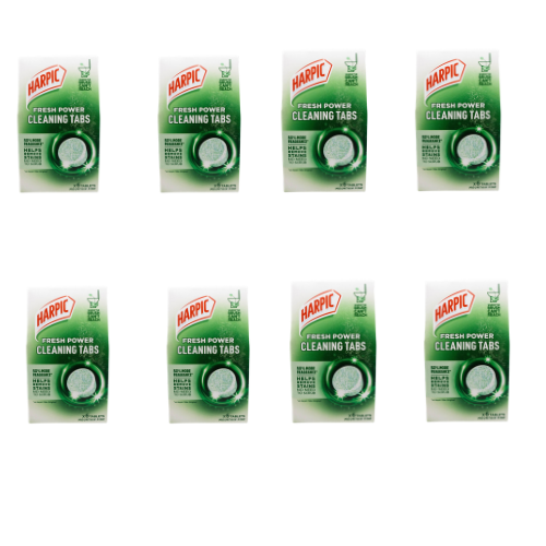 Harpic PK6 Cleaning Tabs Fresh Power Mountain Pine (8x6pk)