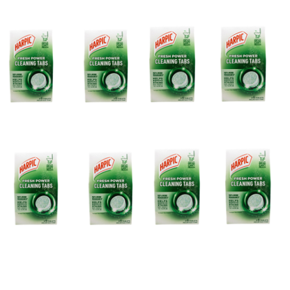 Harpic PK6 Cleaning Tabs Fresh Power Mountain Pine (8x6pk)
