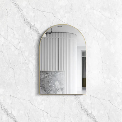 Archie 900(H)x600(W) Gold Metal Framed Mirror