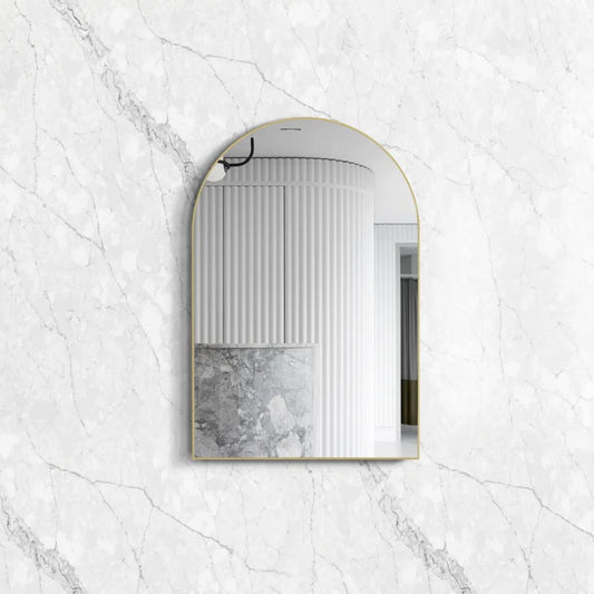 Archie 900(H)x600(W) Gold Metal Framed Mirror
