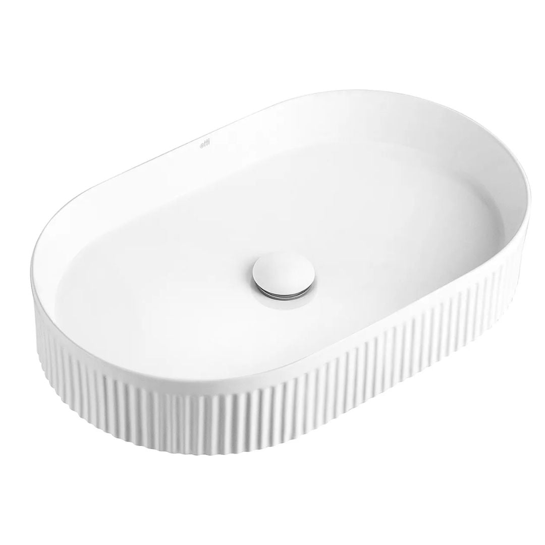 Kensington Oval 560x350x120 Gloss White Basin