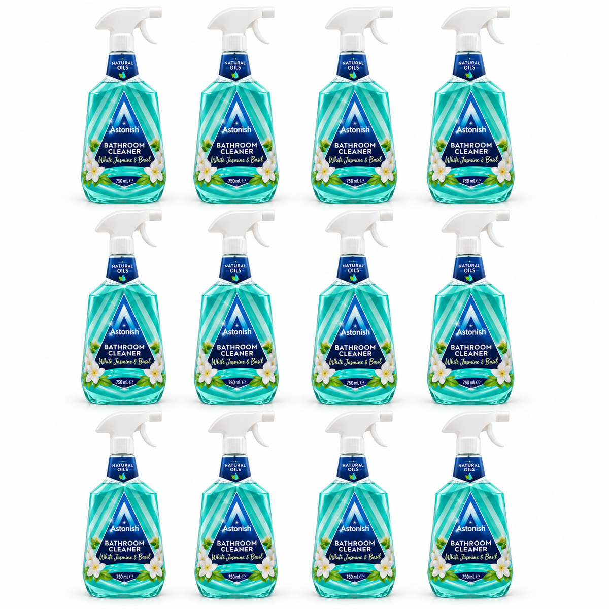 Astonish Bathroom Cleaner White Jasmine & Basil 750mL – Pack of 12