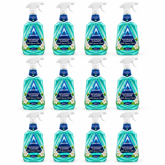 Astonish Bathroom Cleaner White Jasmine & Basil 750mL – Pack of 12