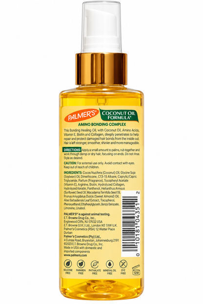 Palmers Coconut Oil Amino Bonding Healing Hair Oil 118mL x 3