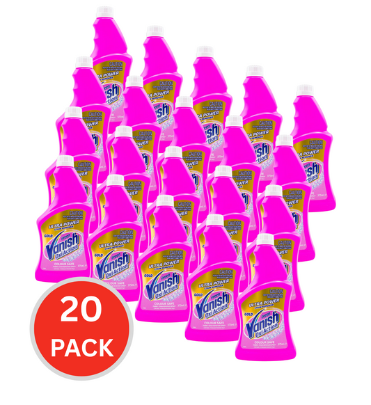 20x Vanish Preen 375ml Fabric Stain Remover Gold Oxi Action Refill