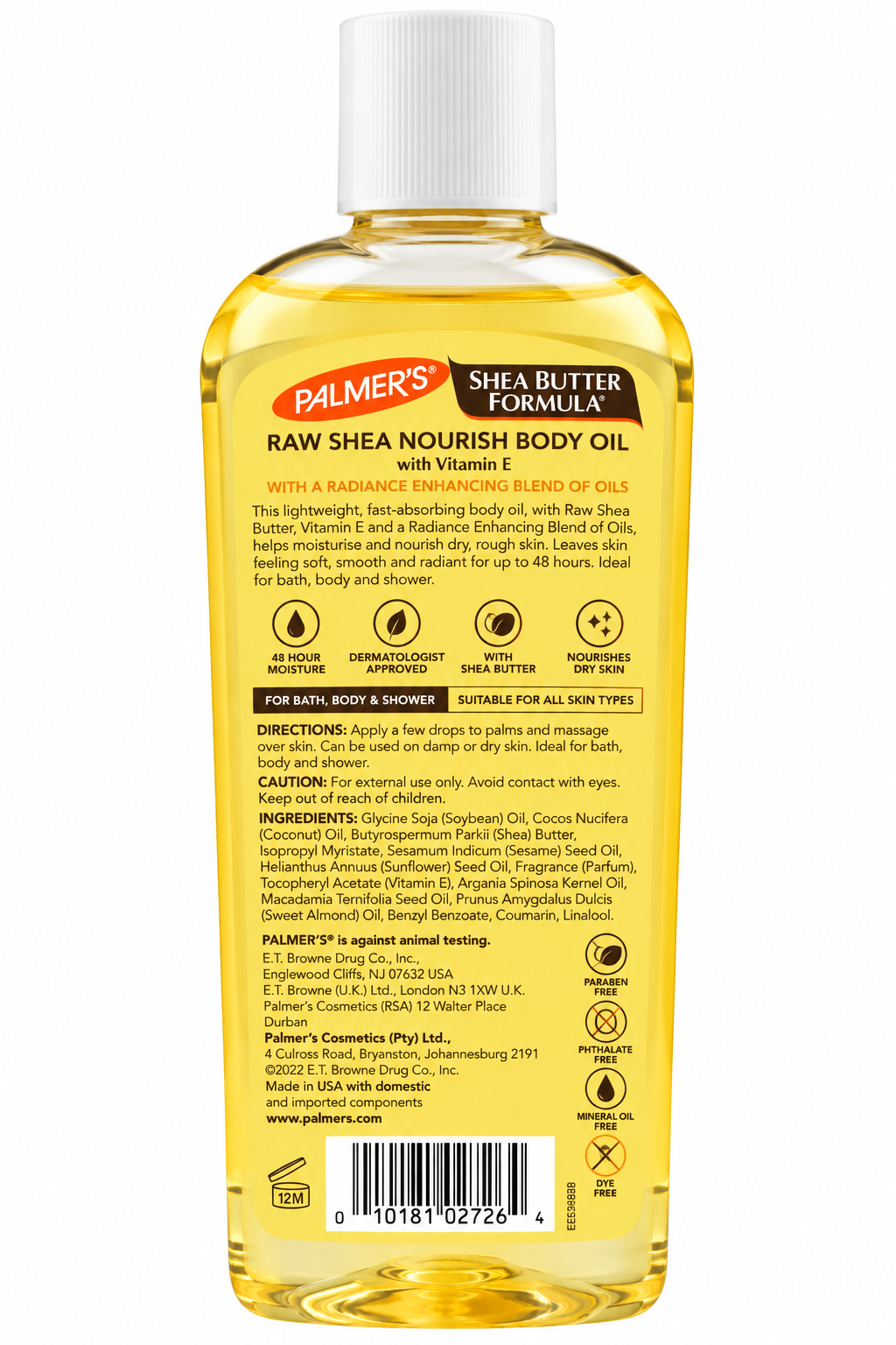 Palmers Raw Shea Nourish Body Oil 150mL x 3