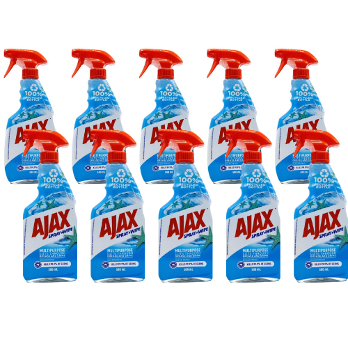 Ajax Spray N Wipe Ocean Fresh 500mL (10 Pack)