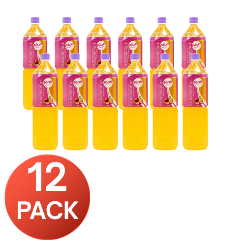 Aloe Mate Aloe Vera Drink Passion Fruit 1.5L (12 Pack)