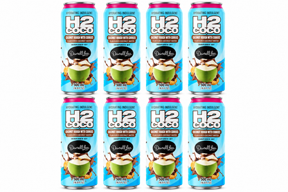 H2 Coco Darrell Lea Coconut Rough Cookies Coconut Water 500mL x 8