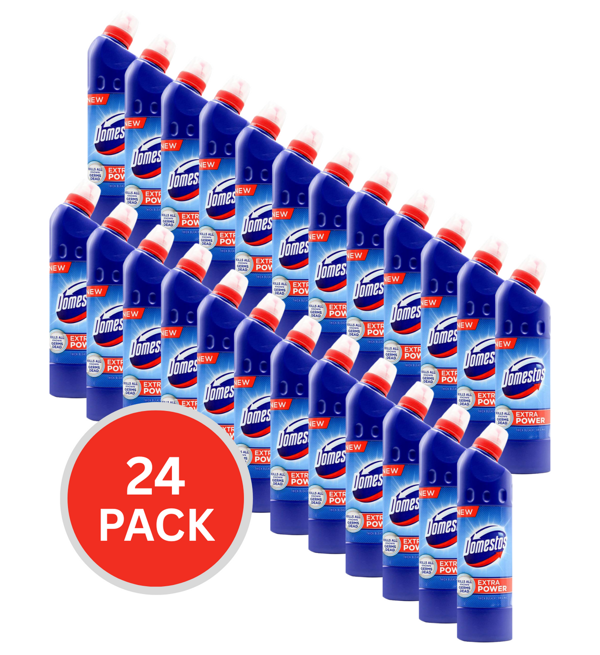 Domestos 500ml Thick Bleach Extra Power Original (24 Pack)