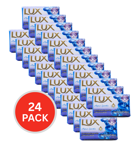 Lux Soap Bar Aqua Sparkle 80g (24 Pack)