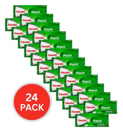 Panadol Pk16 Caplets Rapid Paracetamol 500mg (24x Pack)