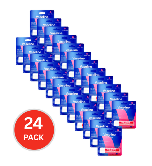 Vaseline 4.8g Lip Therapy Rosy Lips With Petroleum Jelly (24x Pack)
