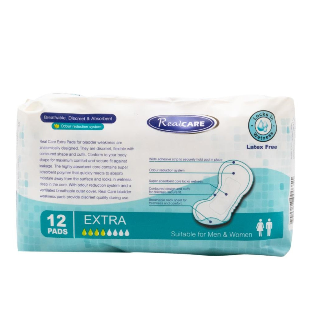 Real Care Bladder Weakness Pads Extra Absorbency Level 4 PK12 (12 Pack)