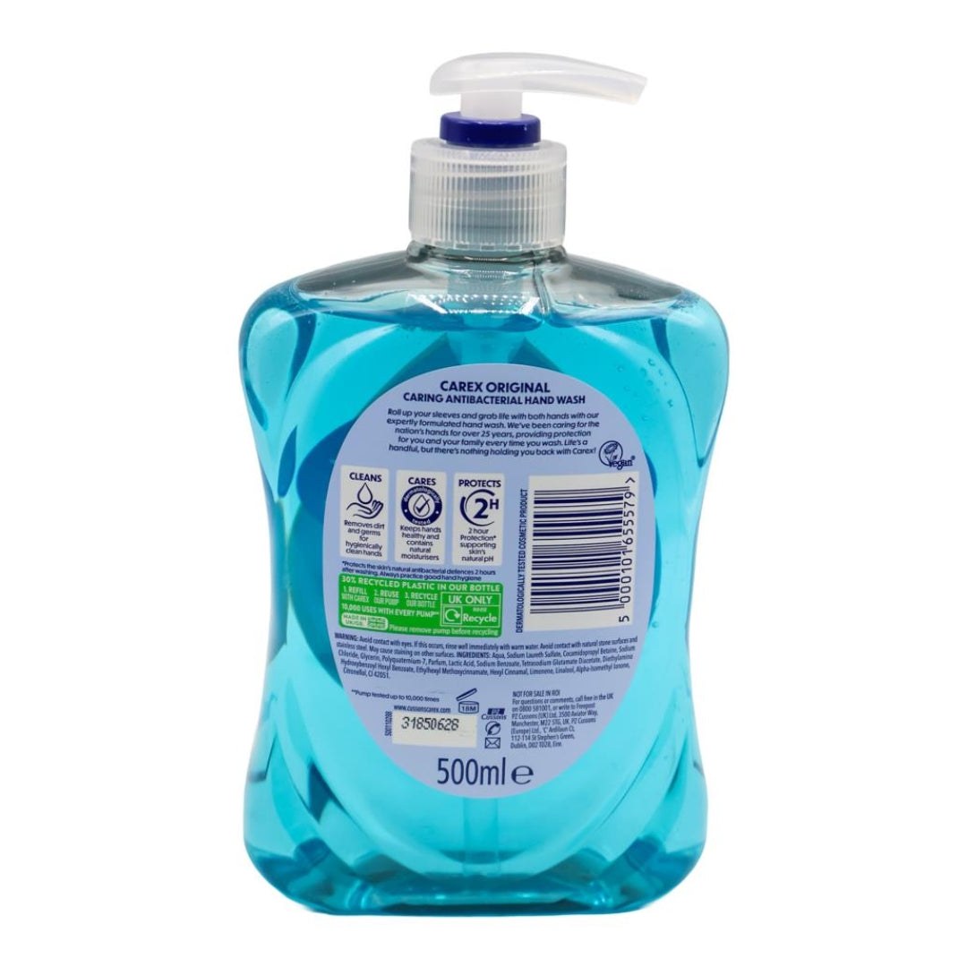 Carex Antibacterial Hand Wash Original 500mL (6 Pack)