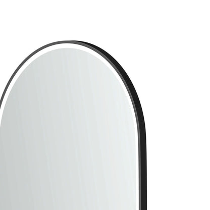 LED Noosa 900(H)x600(W) Black Metal Frame Mirror- Install Horizontal or Vertical