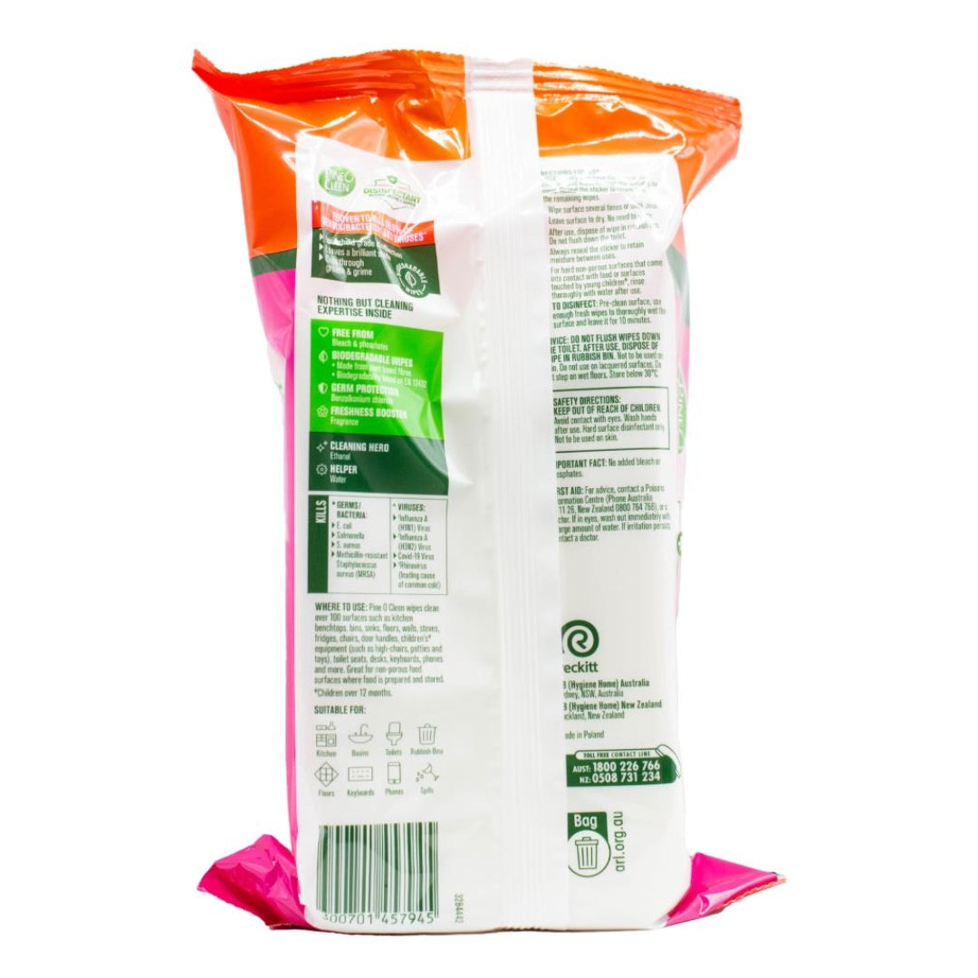 Pine O Cleen Disinfectant Wipes Tropical Blossom PK110 (8 Pack)