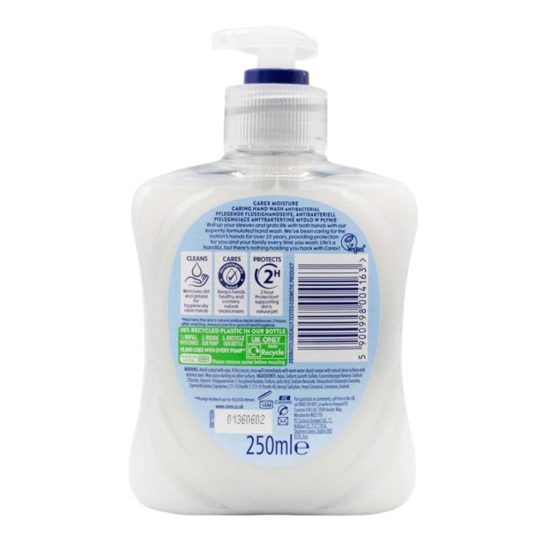 Carex Antibacterial Hand Wash Moisture 250mL (6 Pack)