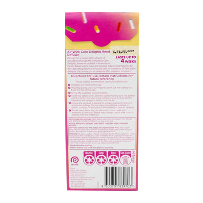 Air Wick 30ML Reed Diffuser Celebrations Cake Delight (4 Pack)