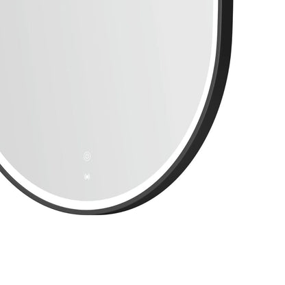 LED Noosa 1200(W)x750(H) Black Metal Frame Mirror- Install Horizontal or Vertical
