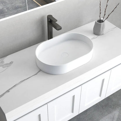 Noosa Solid Surface 585x385x110 Matte White Basin NF