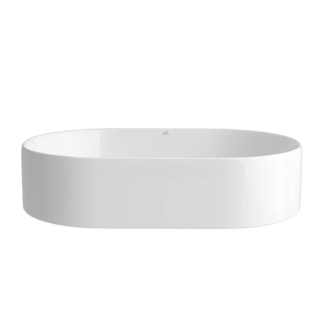 Quay Oval 500x330x120 Gloss White Basin