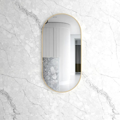 Noosa 1200(W)x600(H) Gold Metal Frame Mirror- Install Horizontal or Vertical