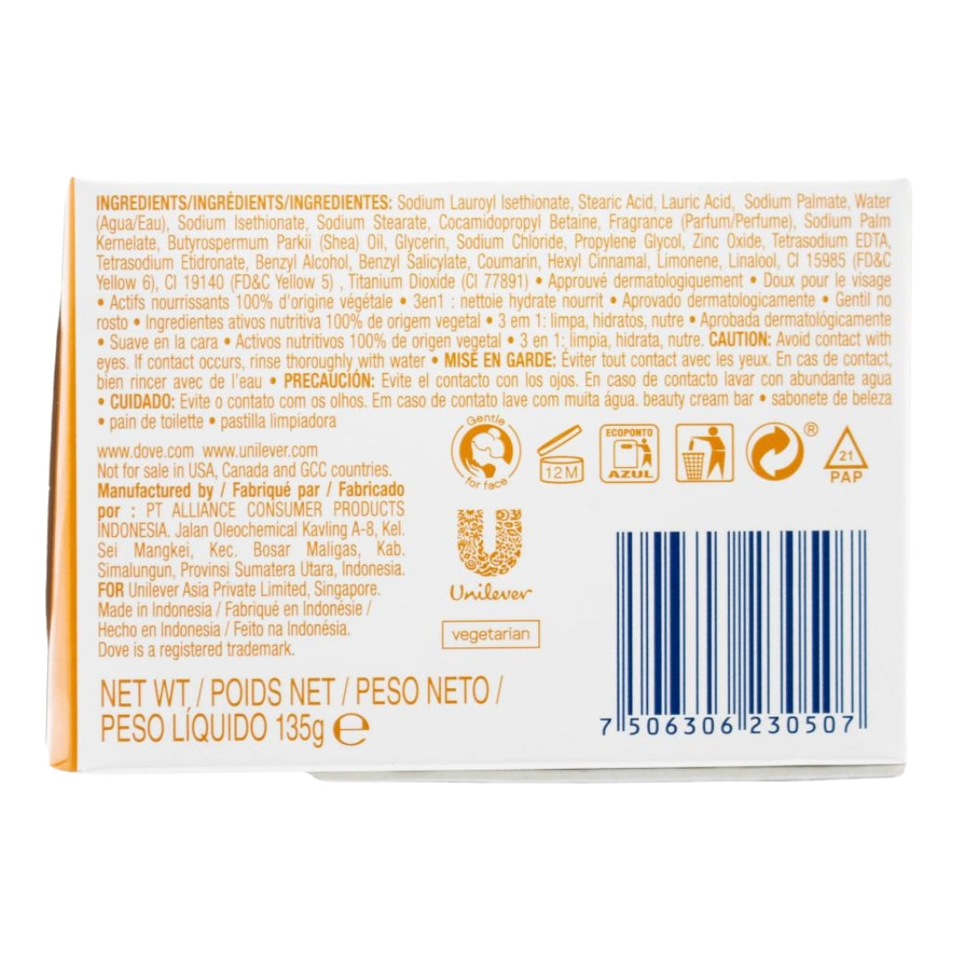 Dove Beauty Cream Bar Shea Butter & Vanilla 135g (48 Pack)