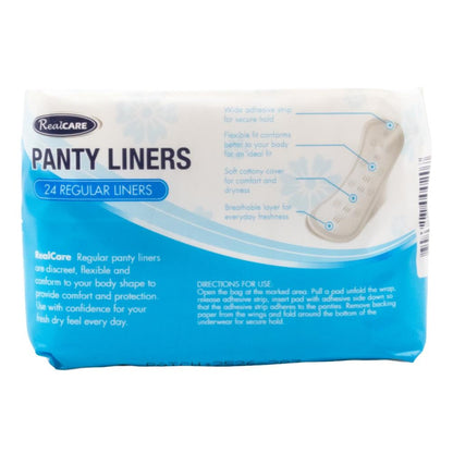 Real Care Panty Liners Regular Absorbency Level 1 PK24 (24 Pack)